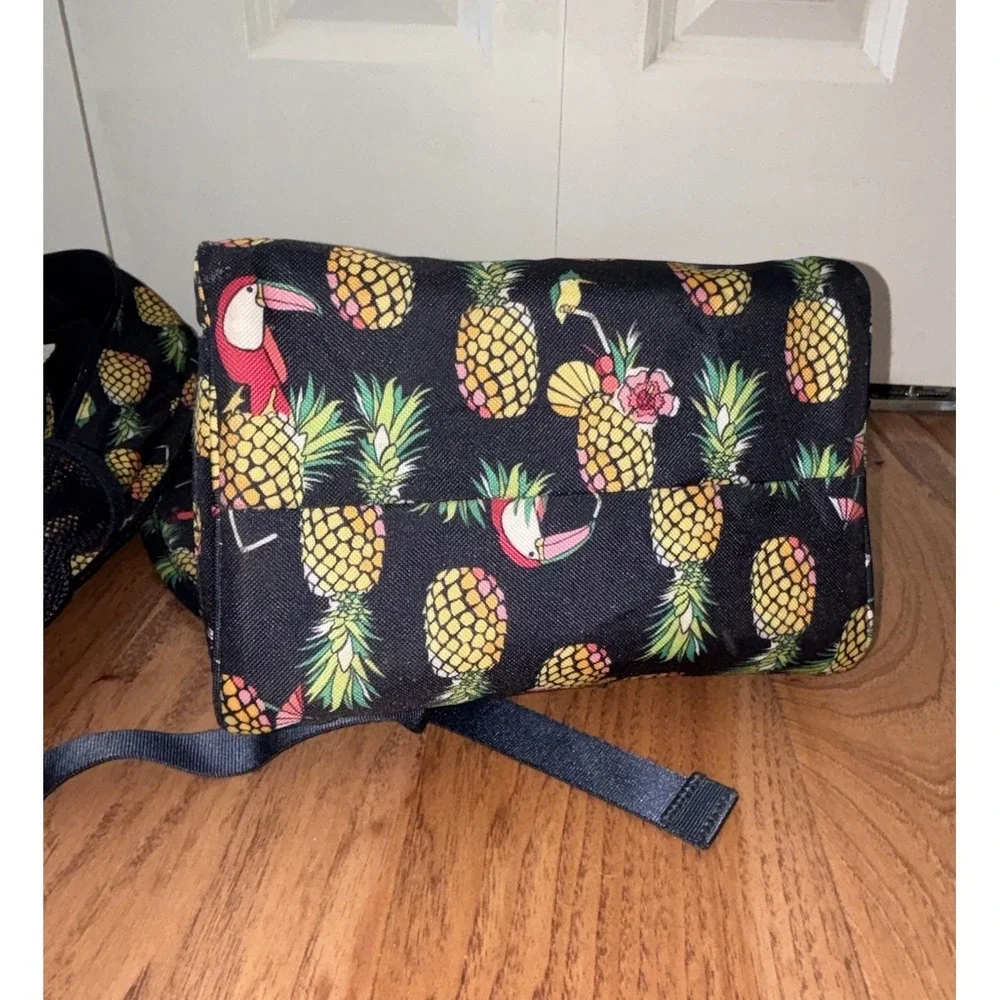 Vera Bradley Toucan Party Large Backpack With Lunch Pack Nylon Approx 19x13x8